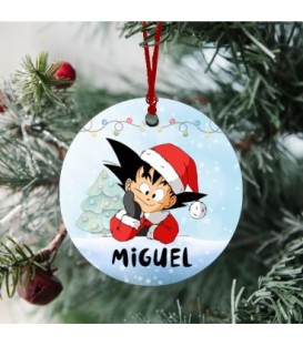 Bola Navidad Goku personalizada